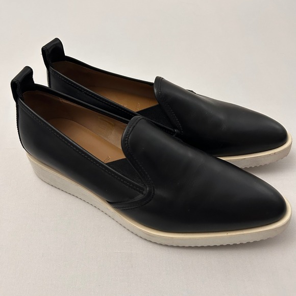 Everlane The Leather Street Shoe Womens 9 Black Leather Pointed Toe Loafer Italy - Picture 3 of 9